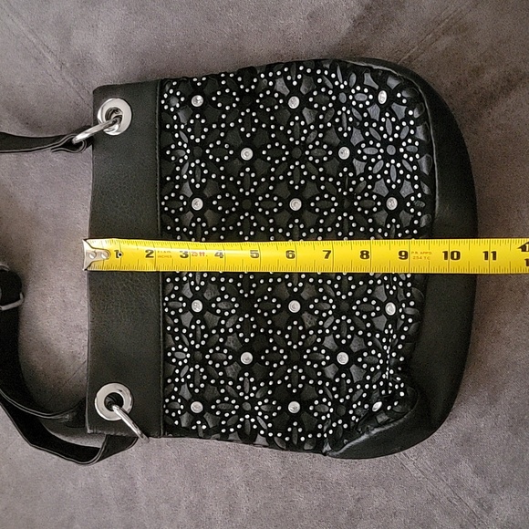 Rhinstone LaTique Cross Body Bag - Picture 6 of 6